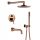 CHDE Exclusive Concealed Bath and Shower Faucet, Gold