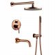 CHDE Exclusive Concealed Bath and Shower Faucet, Gold