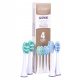  Platinum and Pearl+ Vitammy TOW009216 brush heads, 4 pieces, white