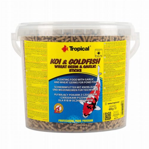  Tropical Koi and Goldfish Fish Food, 5 l