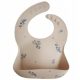  Mushie Silicone Bibs Brown and Beige Shades Dinosaur 4 pcs.