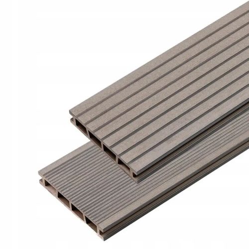 Terrace floor - composite decking 4 x 0.15 m, shades of grey