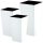  Kadax flowerpot 34 cm x 34 x 68 cm diameter 25 cm plastic white