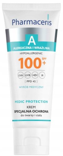 Ultra-Protective Sunscreen Cream SPF 100+ with Broad-Spectrum UVA/UVB/HEV/IR Filters, 75 ml
