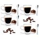 Glasses and cups Vialli Design coffee and tea glasses 50 ml 4 pcs.