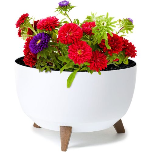  Flowerpot Lamela 33 cm x 33 x 23.5 cm diameter 33 cm plastic white