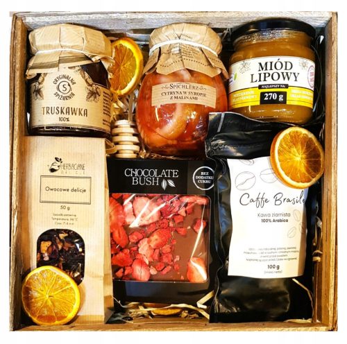  GIFT BASKET GIFT HONEY TEA COFFEE LEMON