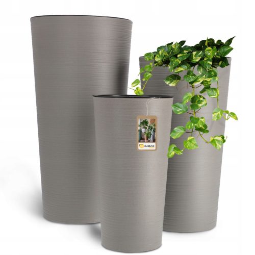  SET 3x FLOWER POT GARDEN POT + GRAY INSERT