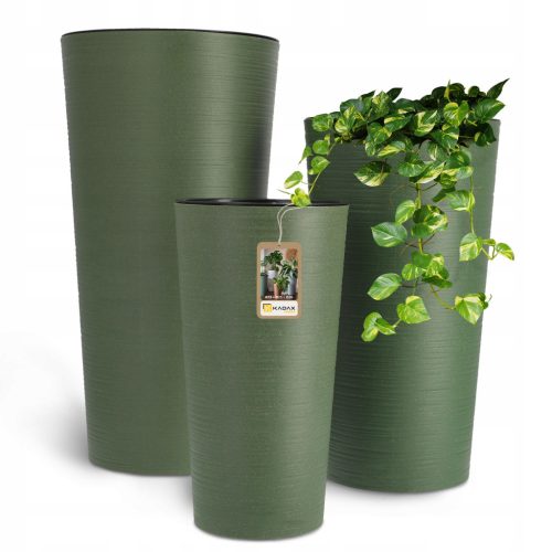  Kadax flowerpot 30 cm x 30 x 57.5 cm diameter 30 cm plastic in green tones