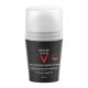 Vichy Homme 72-Hour Antiperspirant Roll-on, Sensitive Skin Compatible, 50 ml