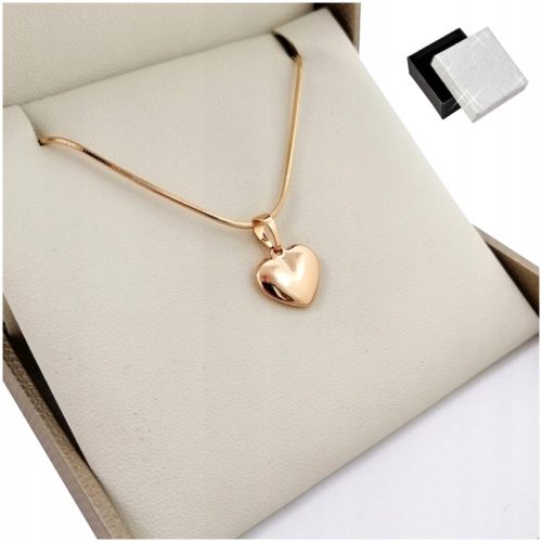  GOLD HEART NECKLACE FULL CLASSIC 18K GIFT