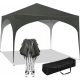  GARTENPAVILLON UV 50+ Pop-Up PE grau 3x3x2,5