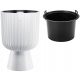  Form-Plastic flowerpot 29 cm x 29 x 43 cm diameter 29 cm plastic white