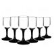 Glasses and cups Liqueur glasses, liqueur glasses, vodka glasses Altom Design Onyx black, transparent 35ml 6 pcs.