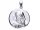  Silver medallion 925 image of the Mother of God baptism