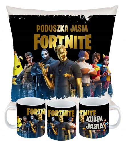  FORTNITE PILLOW CUP SET Gift + NAME