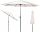 Parasol for terrace and garden - Classic Funfit garden umbrella, beige and brown, 300 x 250 cm