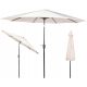 Parasol for terrace and garden - Classic Funfit garden umbrella, beige and brown, 300 x 250 cm