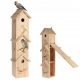  3x nesting box for birds, wooden nesting house