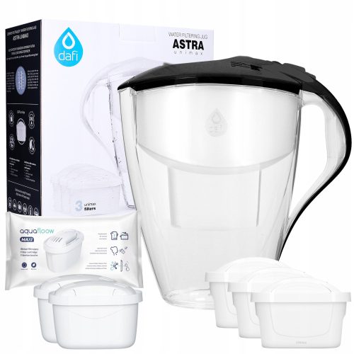  Dafi Astra + AquaFloow Maxi filter jug 3 l black