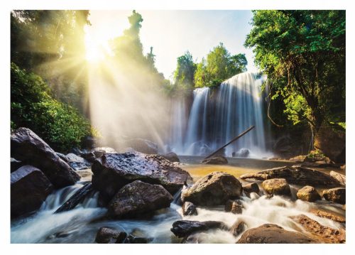 3D mural WATERFALL for the living room 416x254