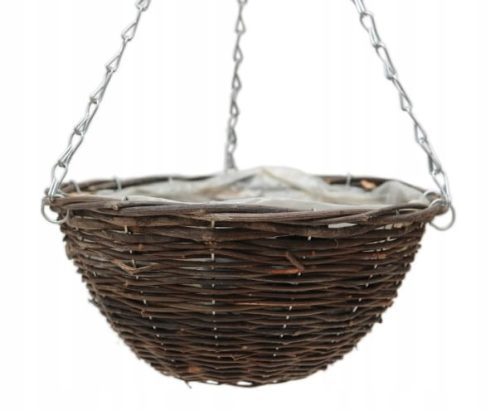  Dixiestore flowerpot, 14 cm x 29 x 14 cm, diameter 29 cm, wickerwork in brown and beige tones