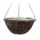  Dixiestore flowerpot, 14 cm x 29 x 14 cm, diameter 29 cm, wickerwork in brown and beige tones