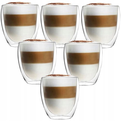 Glasses and cups MG Home coffee and tea glasses 250 ml 6 pcs.