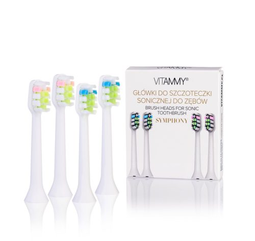  VITAMMY Symphony white brush heads, 4 pieces