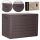 Garden box plastic garden box, 190 l, brown