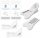  Sipo sliding door protection, white, 2 pieces