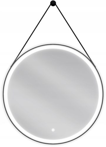 Bathroom mirror Mexen wall mirror, circle, metal frame, 700 x 700 mm