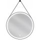 Bathroom mirror Mexen wall mirror, circle, metal frame, 700 x 700 mm