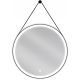 Bathroom mirror Mexen wall mirror, circle, metal frame, 700 x 700 mm