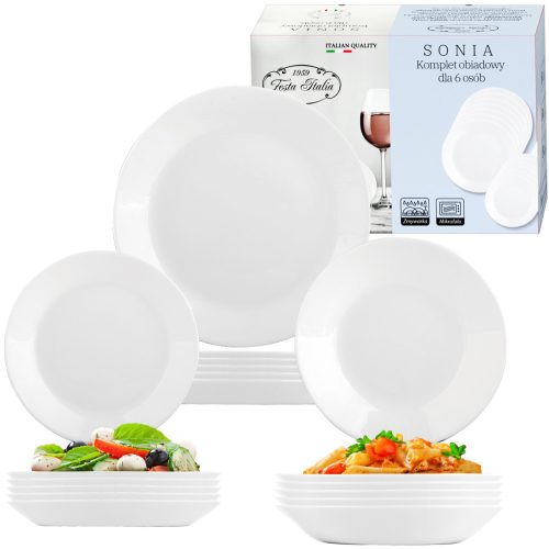 Dinner service Festa Italia Sonia table service, 18 pieces