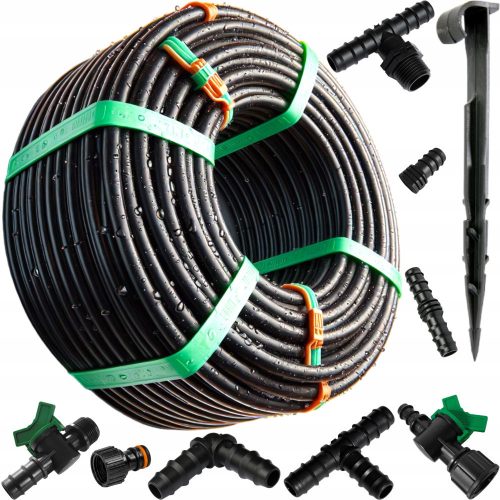  SET 62 ELEMENTS. Drip line with compensation irrigation 100 m SET2 + 20