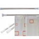 Shower Curtain Rods SHOWER ROD Extension Shower Rod 70-120 x 22 mm Silver