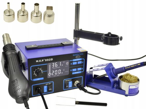 2in1 soldering iron (hot air and tip) WEP 700 W