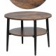  Signal ELLA coffee table, round, 60 x 60 x 45 cm, brown tones
