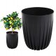  Flowerpot Grando 30 cm x 30 x 34 cm, diameter 30 cm, black plastic