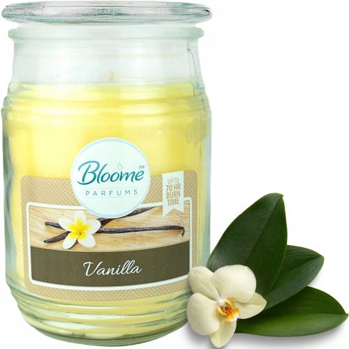 Candles Scented paraffin candles, elegant candles in Bloome glass