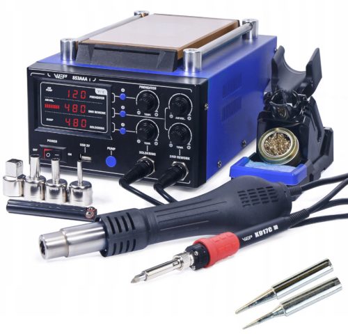 2in1 soldering iron (hot air and tip) Hotair 1180 W