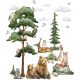  Wall Stickers for Children Forest Animals Forest