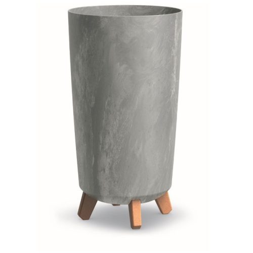  Flowerpot 44.5 x 23.9 cm, gray plastic