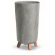  Flowerpot 44.5 x 23.9 cm, gray plastic