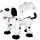  Remote-controlled AIG robot dog, white