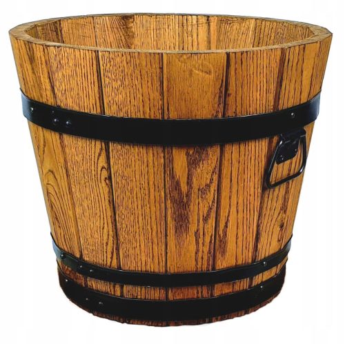  Drewdon flowerpot 35 cm x 35 x 30 cm, wood, brown and beige tones