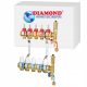  UNDERFLOOR HEATING MANIFOLD 5 CIRCUITS BRASS DIAMOND