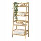 Bamboo shelf, ladder shelf, 48 x 32 x 123 cm