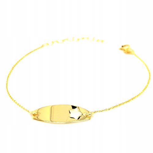  Children's gold bracelet with a 585 plate